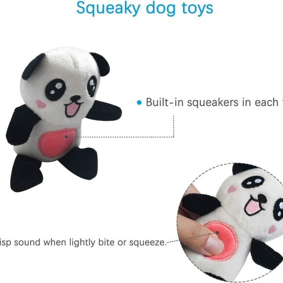 Squeaky Plush Dog Toy Pack for Puppy, Small Stuffed Puppy Chew Toys 12 Dog Toys - Picture 3 of 9